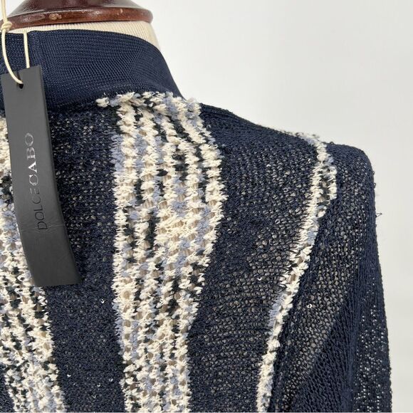 NWT Dolce Cabo Striped Open Draped‎ Cardigan Sweater Sz S/M - Picture 5 of 7